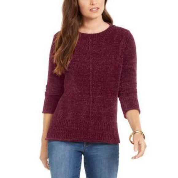 Style & Co Chenille Pullover Sweater Bijoux Blue XS - Picture 1 of 1